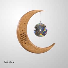 Medium Personalised Suncatcher Moon Image