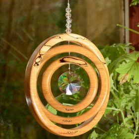 Personalised 3 Ring Suncatcher Image